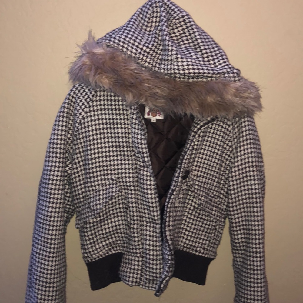 Fur snow jacket